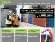 Tablet Screenshot of containersworcester.co.uk